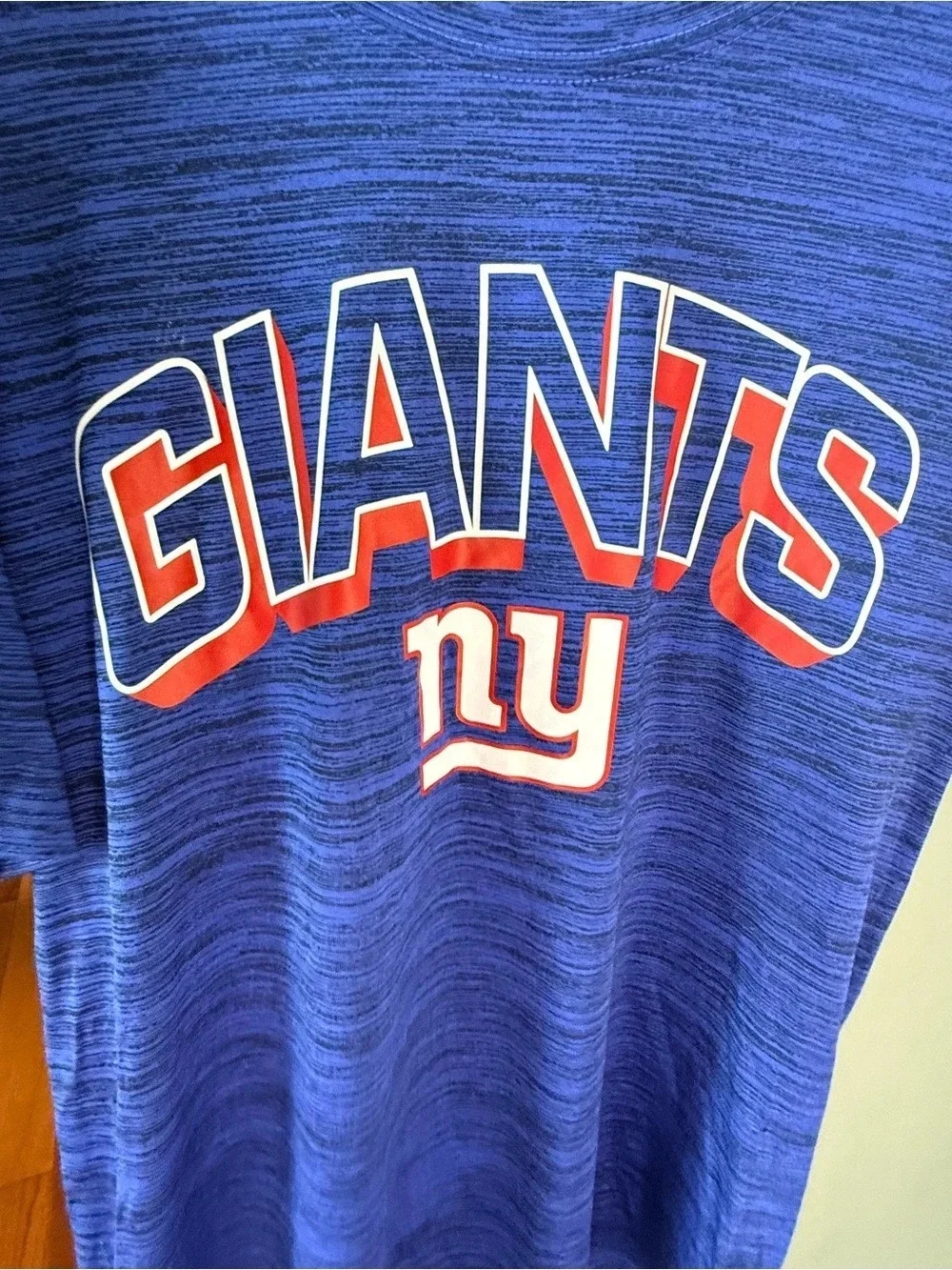 Nike Dri-FIT Giants NY Graphic Tee Blue & Red Small NWOT